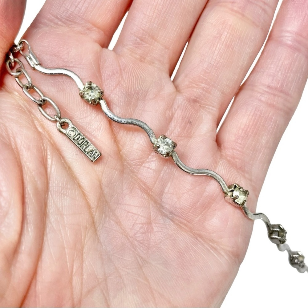 Dorlan 18" Silver and CZ Necklace - Picture 4 of 4